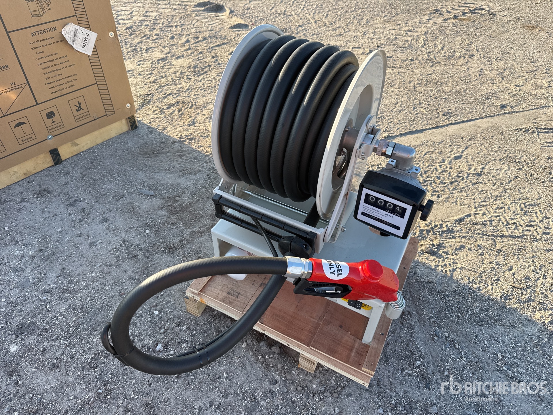 50 ft Diesel fuel Reel w/ 12v Pump (Unused)