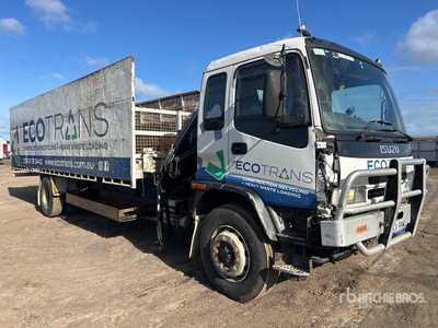 2005 Isuzu FVR900T 4x2 w/ 2010 Hiab 055 B-2 HIDUO 1900 kg Knuckle Boom Wywrotka z dźwigiem