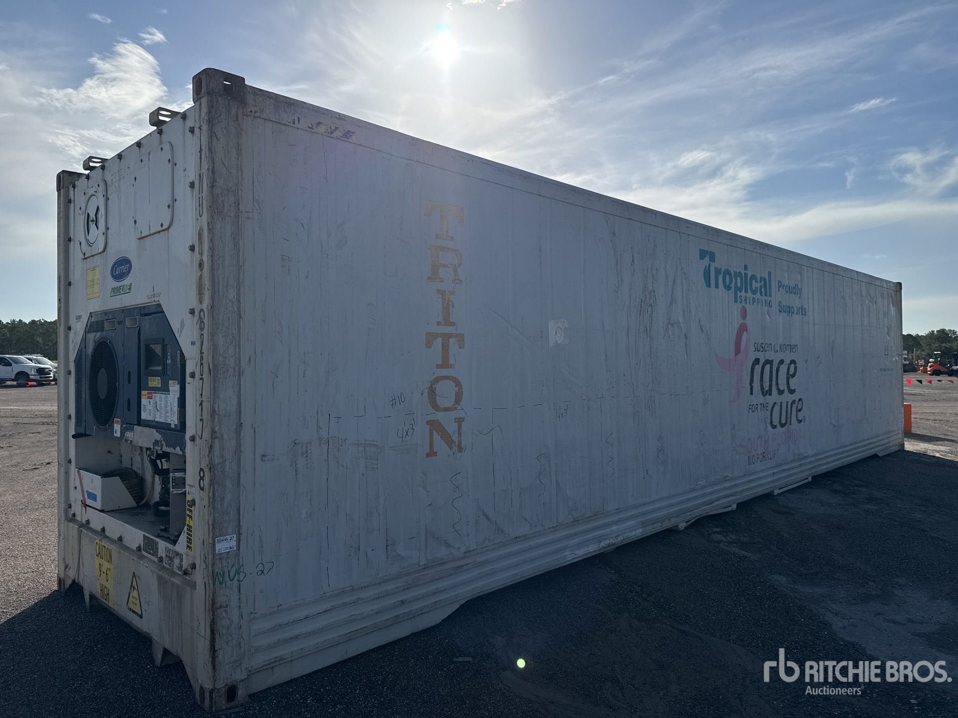 40 ft High Cube Refrigerated Storage Container (Inoperable)