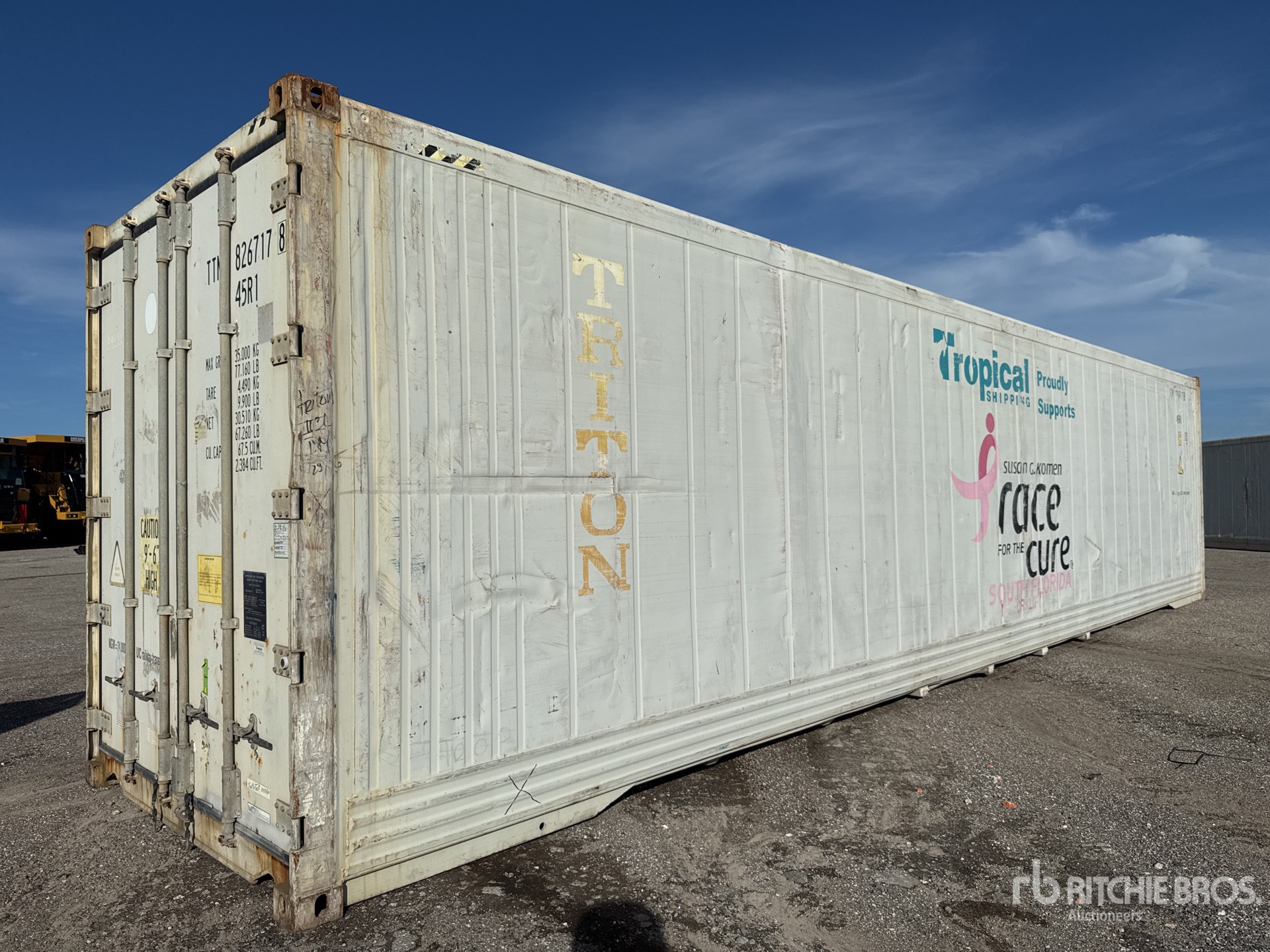 40 ft High Cube Refrigerated Storage Container (Inoperable)