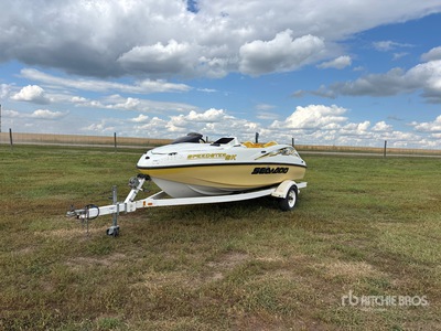 1999 Bombardier Speedster SK 17 ft Ski Boat