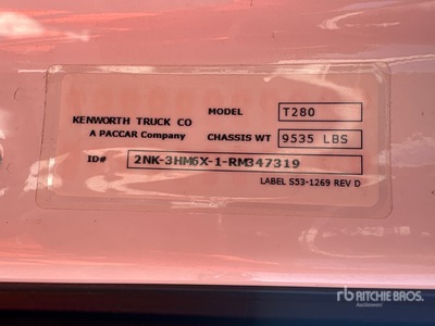 2024 Kenworth T280 Cabine et châssis