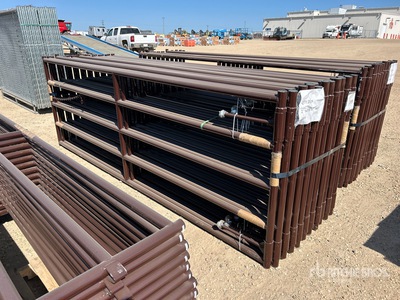 2026 BYT RG5012 11 ft 6.5 in x 3 ft 11 in Steel QTY(20) 12 ft HD Ranch Livestock Gate (Unused)