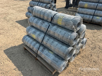 2024 BYT FFC762 QTY(10) 330 ft x 4 ft Galvanized Farm سياج (Unused)