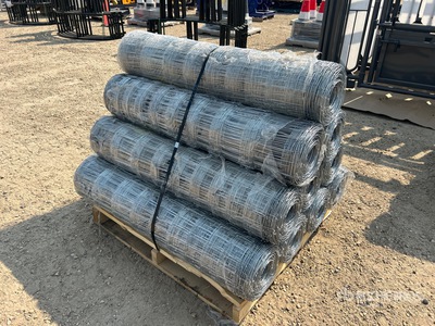 2024 BYT FFC762 QTY(10) 330 ft x 4 ft Galvanized Farm سياج (Unused)