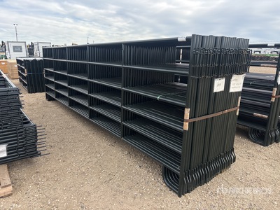 Quantity of (24) 2026 BYT PNL200 5 ft 6 in x 20 ft 6 Rail Livestock Panel (Unused)