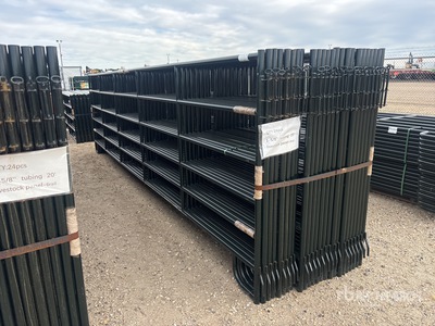 Quantity of (24) 2026 BYT PNL200 5 ft 6 in x 20 ft 6 Rail Livestock Panel (Unused)