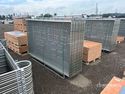 Quantity of (20) 2026 GLCF1006 9 ft 4 in x 5 ft 11 in Chain Link سياج الموقع (Unused)