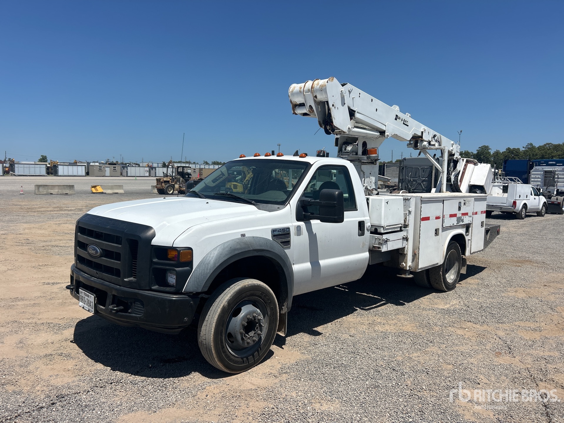 DUR-A-LIFT DTA35 35 ft on 2008 Ford F-450 4x2 Cable Placer Bucket Truck