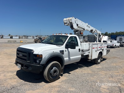 DUR-A-LIFT DTA35 35 ft on 2008 Ford F-450 4x2 Cable Placer Camión con Canastilla