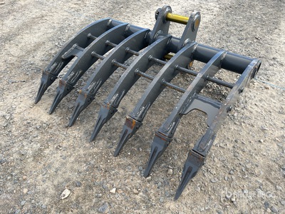 2026 Warrior WBR05-1000 1000 mm Q/C Excavator Rake - Fits 5 - 6 Ton (Unused)