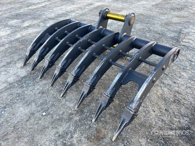 2026 Warrior WBR08-1200 1200 mm Q/C Excavator Rake - Fits 8 Ton (Unused)