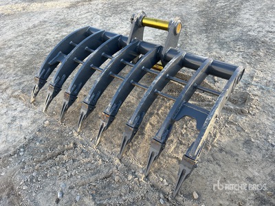 2026 Warrior WBR08-1200 1200 mm Q/C Excavator Rake - Fits 8 Ton (Unused)
