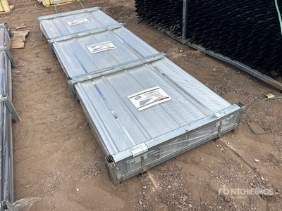 Quantity of (200) 2026 STARVOX S3048Y 3 ft x 10 ft Corrugated Steel Panels (Silver) (Unused)