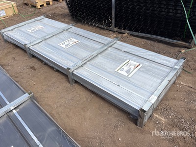 Quantity of (200) 2026 STARVOX S3048Y 3 ft x 10 ft Corrugated Steel Panels (Silver) (Unused)
