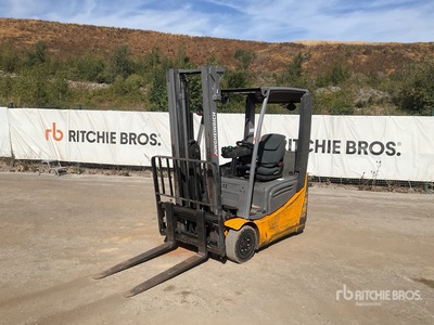 2018 Jungheinrich EFG216K 1600 kg 3 Wheel Electric Forklift