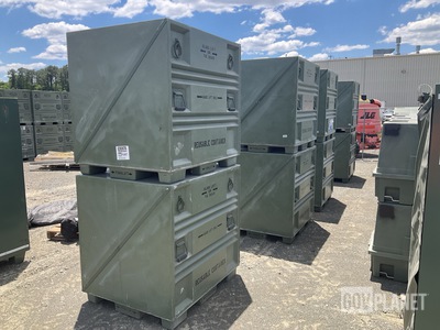 (8) Plastics Research 102440-101 Pallet Containers