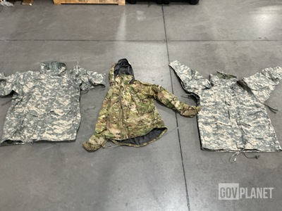 (7) Cold Weather Parkas, (20) Wet Weather Jackets & Assorted Items