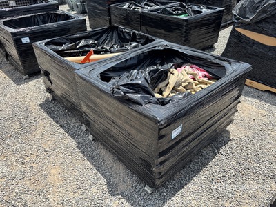 Quantity of (2) Crates of Round slings, rackets straps Sling