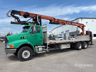 2008 Terex 250.2A16 3000 kg Knuckle Boom on 2007 Sterling LT9500 6x4 ブームトレーラー