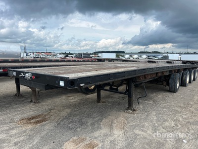 2010 Manac 48 ft Quad/A Flatbed Trailer
