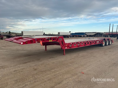 2013 Aspen FG40-3 40 ton 53 ft Tri/A Remolque de Cuello Abatible