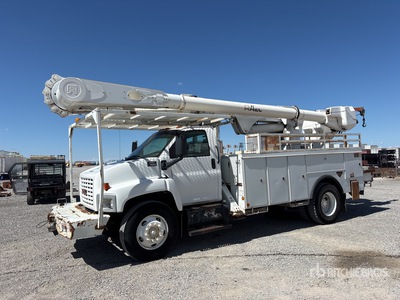 2006 Altec AM55E 56 ft on 2005 GMC C7500 4x2 Cable Placer Camion Nacelle