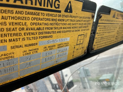 2002 Taylor S250S 22100 lb Forklift