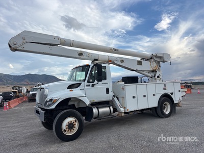 2012 Altec AA755 55 ft on 2013 International 7300 4x4 Cable Placer Bucket Truck