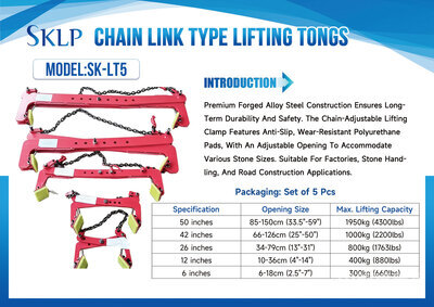 2026 SKLP SK-LT5 Chain Link Type Lifting Tongs (Unused)