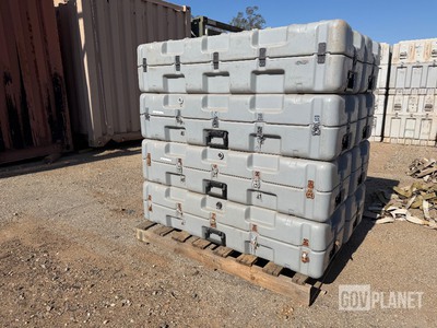 8-Pelican Hardigg Military Storage Cases (Waterproof/Stackable) Great for tool storage/camping (bearproof). 50x17x12 Ship dims 40-50-55 250lbs