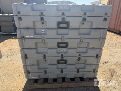 8-Pelican Hardigg Military Storage Cases (Waterproof/Stackable) Great for tool storage/camping (bearproof). 50x17x12 Ship dims 40-50-55 250lbs