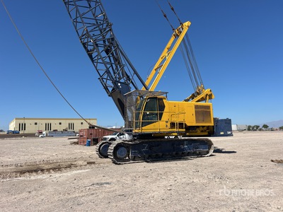 2003 Manitowoc 1015 132 ton Duty Cycle رافعة مجنزرة ذات ذراع مشبكي