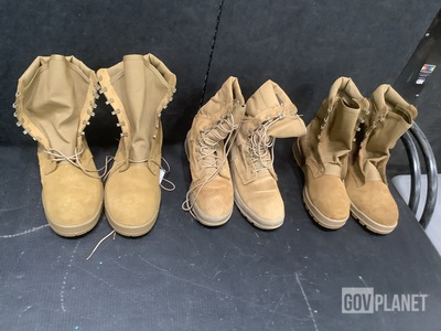 (28) Pairs of Combat Boots & (4) Pairs of Hot Weather Boots & Assorted Items