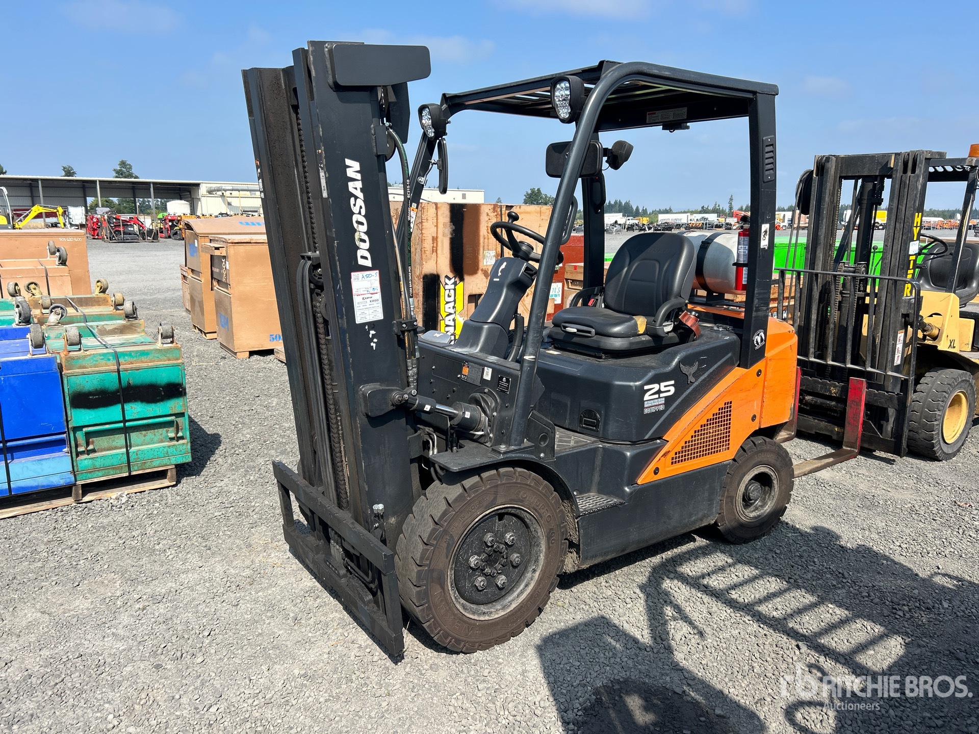 2020 Doosan G25N-7 4600 lb Cushion Tire Forklift