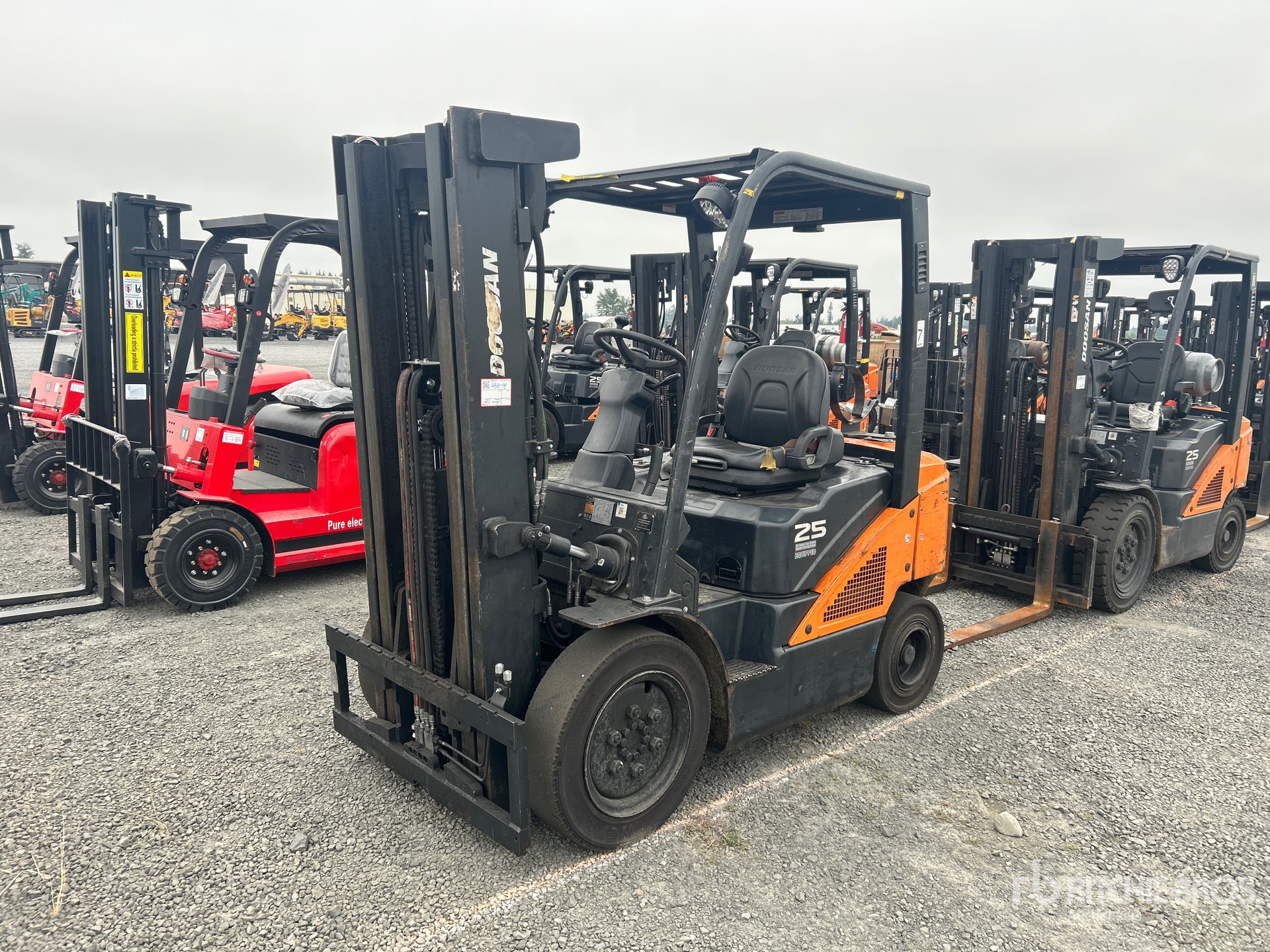 2020 Doosan G25N-7 4600 lb Cushion Tire Forklift