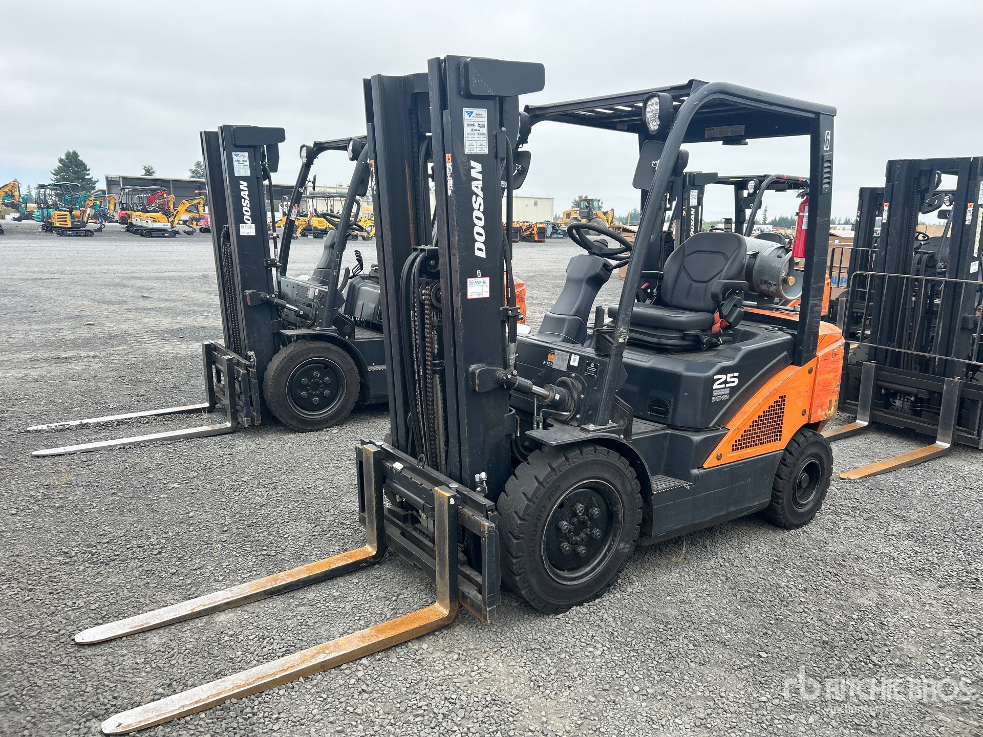 2020 Doosan G25N-7 4600 lb Cushion Tire Forklift