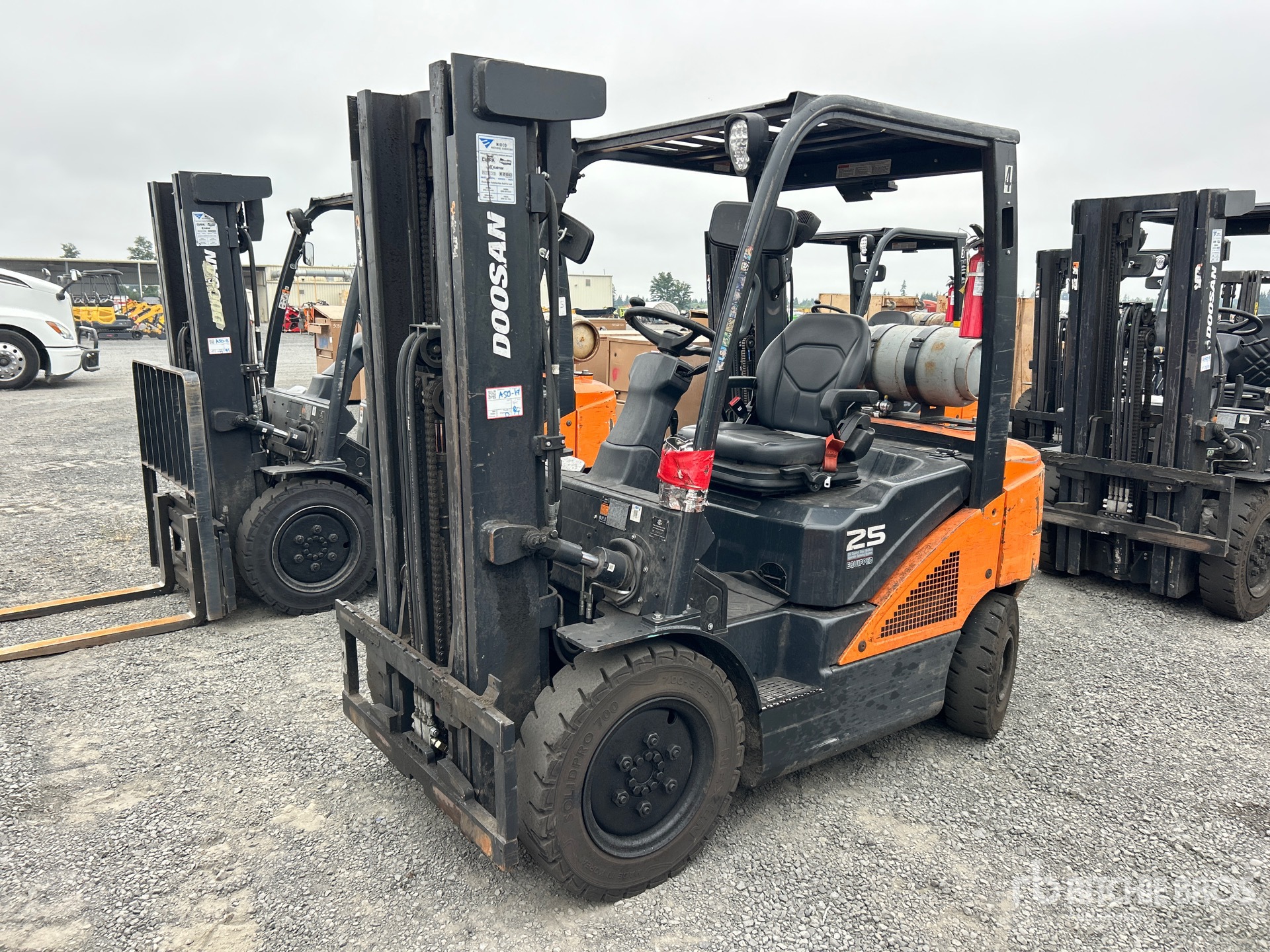2020 Doosan G25N-7 4600 lb Cushion Tire Forklift