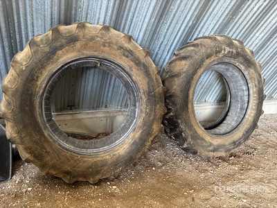 Quantity of (2) Firestone 18.4-38 Tubed Tires
