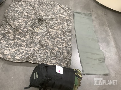 (12) Modular Sleep Systems, (29) Wet Weather Ponchos & Assorted Items