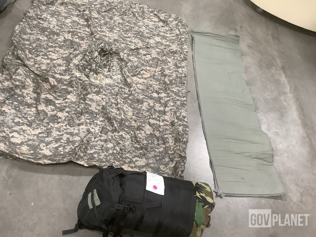 (12) Modular Sleep Systems, (29) Wet Weather Ponchos & Assorted Items