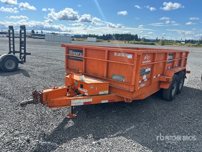 2019 Snake River DMP714 14 ft T/A Dump Utility Trailer