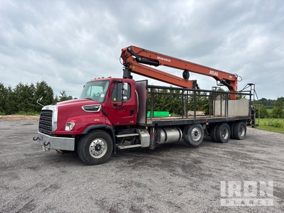 2022 Atlas 440VCS-A21L 4850 lb Knuckle Boom on 2014 Freightliner 114SD 8x4 Flatbed Truck with Crane