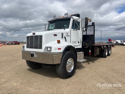 2000 Hiab 140-2 Knuckle Boom on 2001 Peterbilt 330 6x4 ブームトレーラー