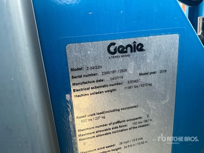 2016 Genie Z34/22N Podnośnik Przegubowy