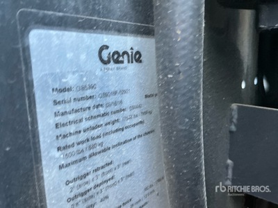 2016 Genie GS-5390RT Piattaforma aerea verticale