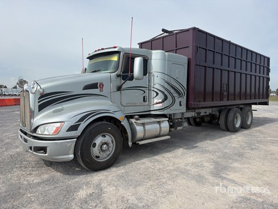 2016 Kenworth T660 6x4 Sleeper Flatbed Truck