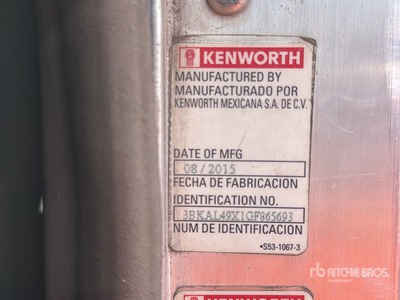 2016 Kenworth T660 Autocarro cassone fisso