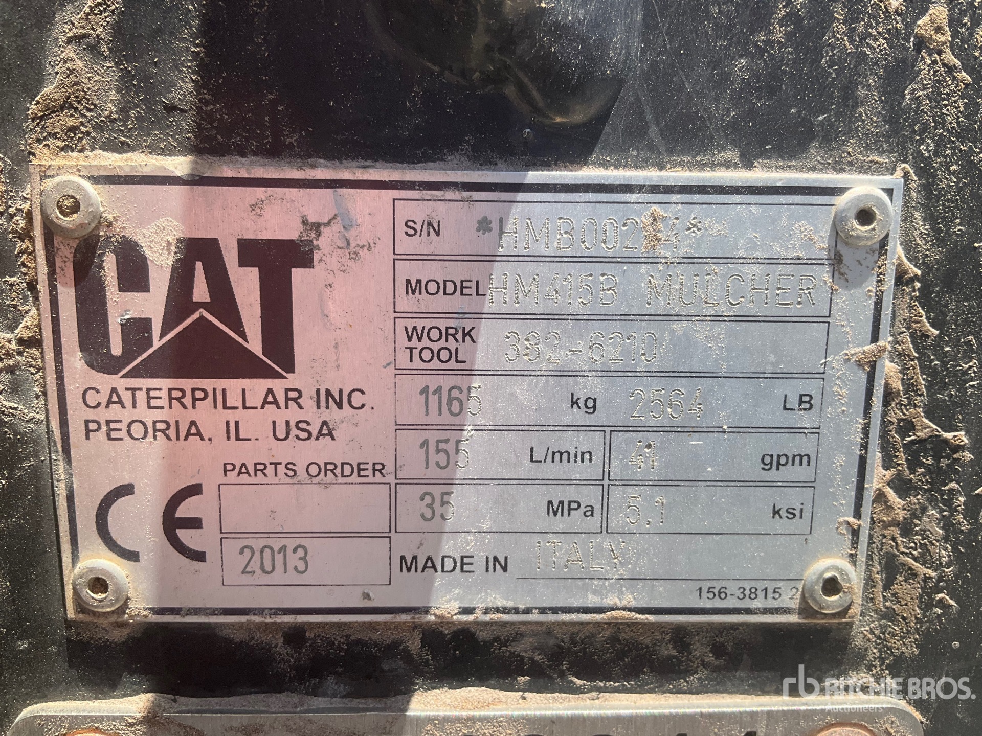 2013 Cat HM415B 84 in Skid Steer Mulcher - Fits CAT