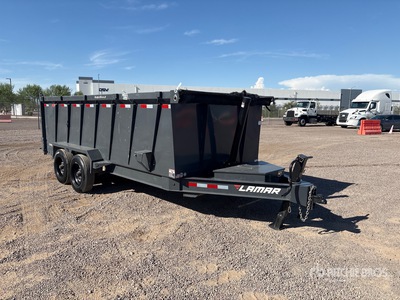 2024 Lamar 16 ft T/A Remorque à Benne Utilitaire
